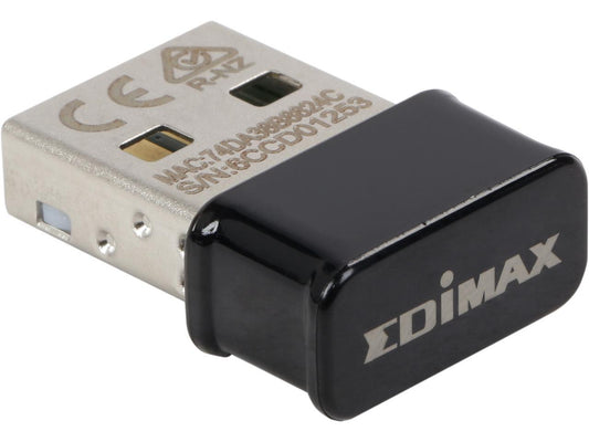 Edimax EW-7822ULC AC1200 Dual-Band Nano Wi-Fi Adapter, Nano Size Lets You Plug it and Forget It
