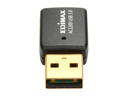 Edimax EW-7822UTC AC1200 Wi-Fi USB 3.0 Mini Size Adapter, Supports Web 2.0, MU-MIMO, Nano Size Lets You Plug It and Forget It, Support Windows, MAC OS