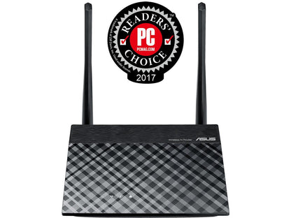ASUS RT-N300 B1 N300 Wi-Fi Router with Three Operating Modes and Two High-performance Antennas