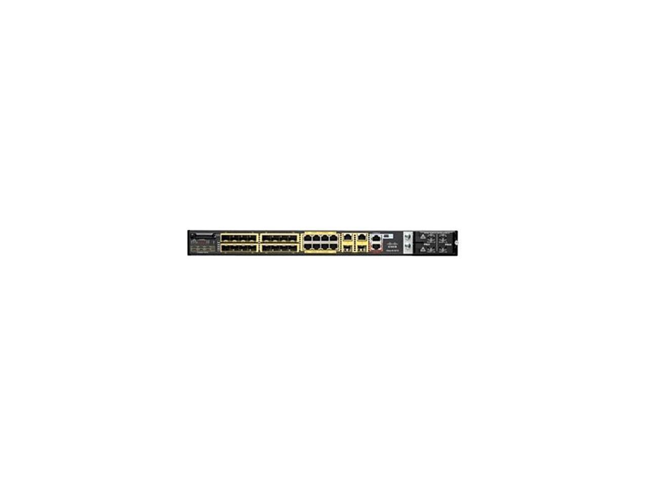 Cisco Industrial Ethernet 3010 Series - Switch - managed - 16 x 100 Mbit SFP + 8 x 10/100/1000 + 2 x combo Gigabit SFP - rack-mountable – PoE (IE-3010-16S-8PC)