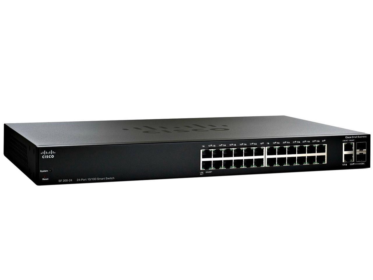 Cisco Small Business SF220-24 24-Port 10/100 Smart Plus Switch