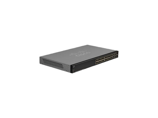Cisco SF300-24PP 24-Port 10/100 PoE+ Managed Switch w/Gig Uplinks