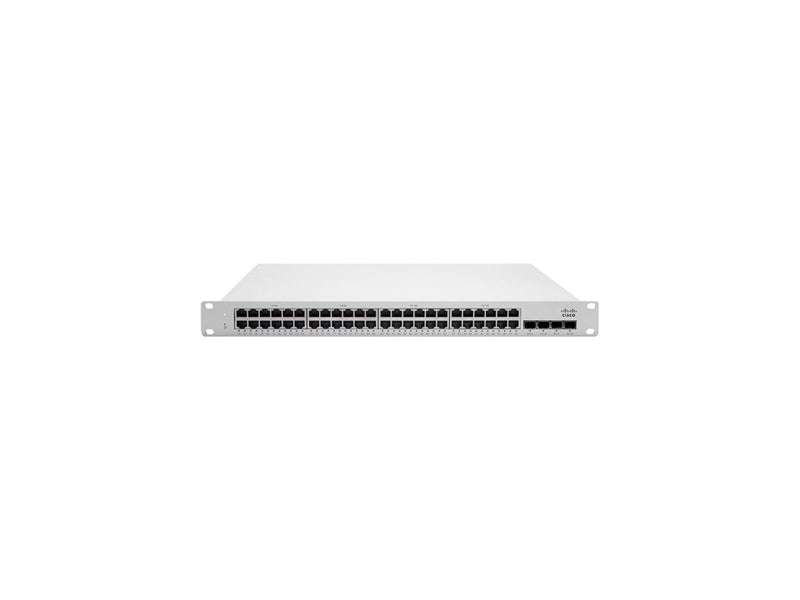 CISCO Meraki MS225-48LP-HW Cloud Managed Stackable Switching Designed for the Branch, 370W (PoE, PoE+)
