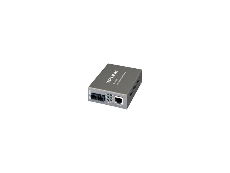 TP-Link MC100CM Ethernet Media Converter Twisted Pair (Cat.5):100m Multi-mode Fiber Optic: 2km 1 x SC fiber optic 1 x RJ45 jack