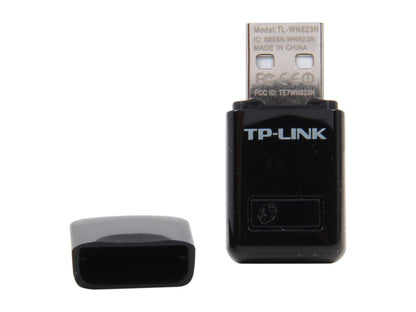 TP-LINK TL-WN823N Wireless N300 Mini USB Adapter, 300 Mbps, w/ WPS Button, IEEE 802.11 b/g/n, WEP / WPA / WPA2, Plug & Play in Windows 10 (32-bit & 64-bit)