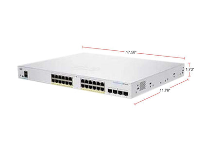 CISCO CBS350-24P-4G-NA Managed Switch