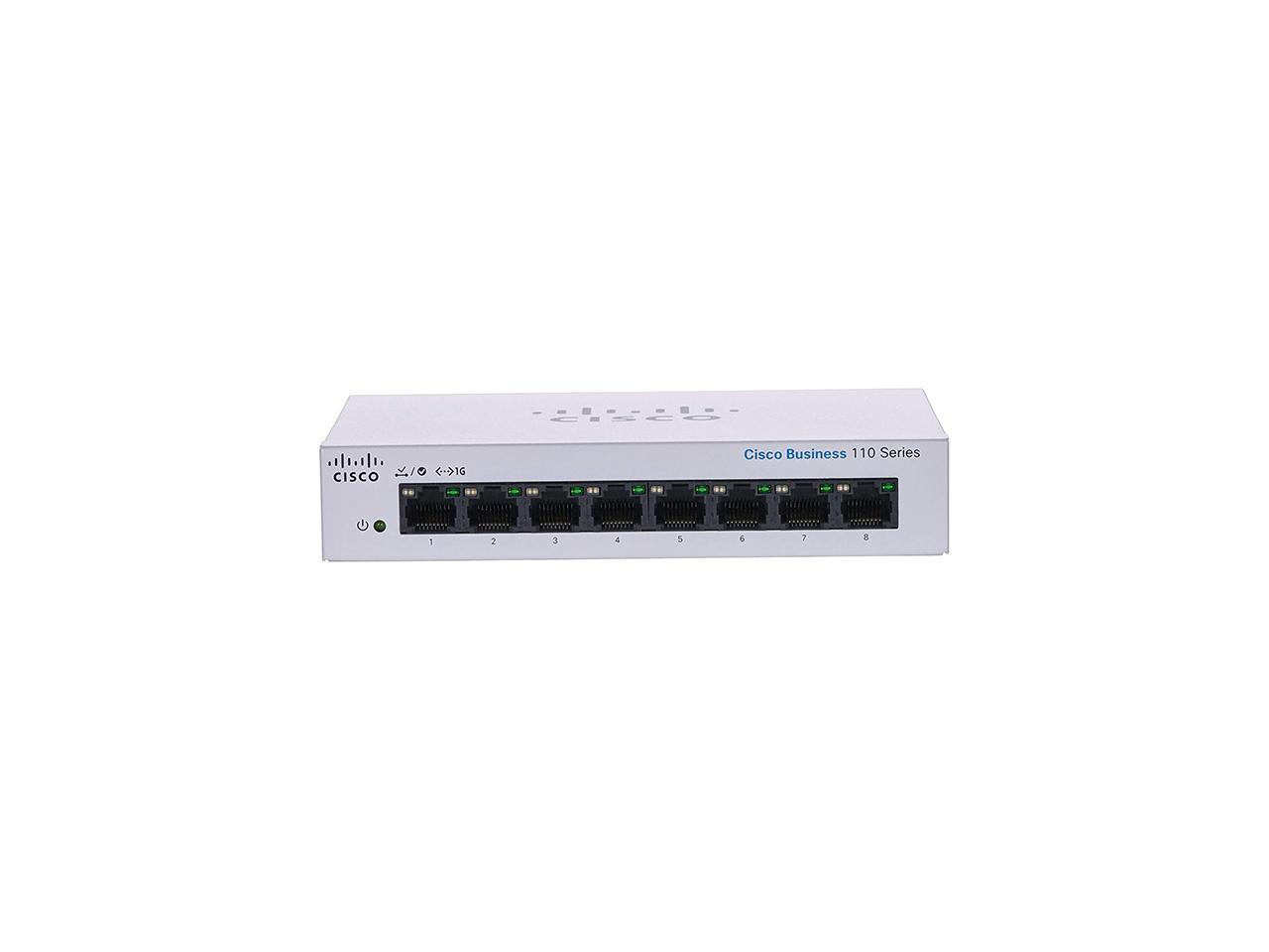 CISCO CBS110-8T-D-NA Unmanaged 110 Series Unmanaged Switches