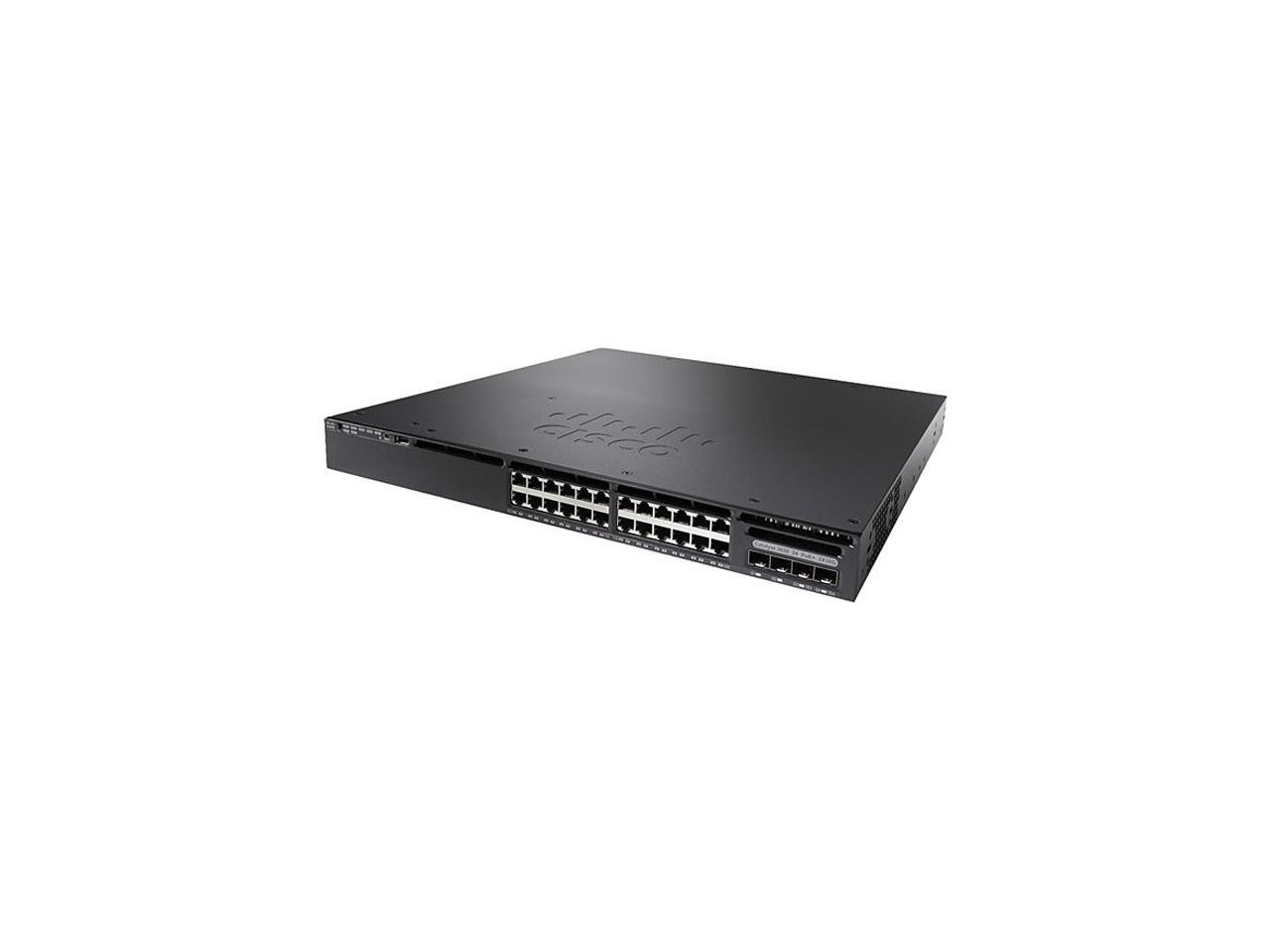 CISCO Catalyst 3650 WS-C3650-24PD-L Managed Ethernet Switch (1U)