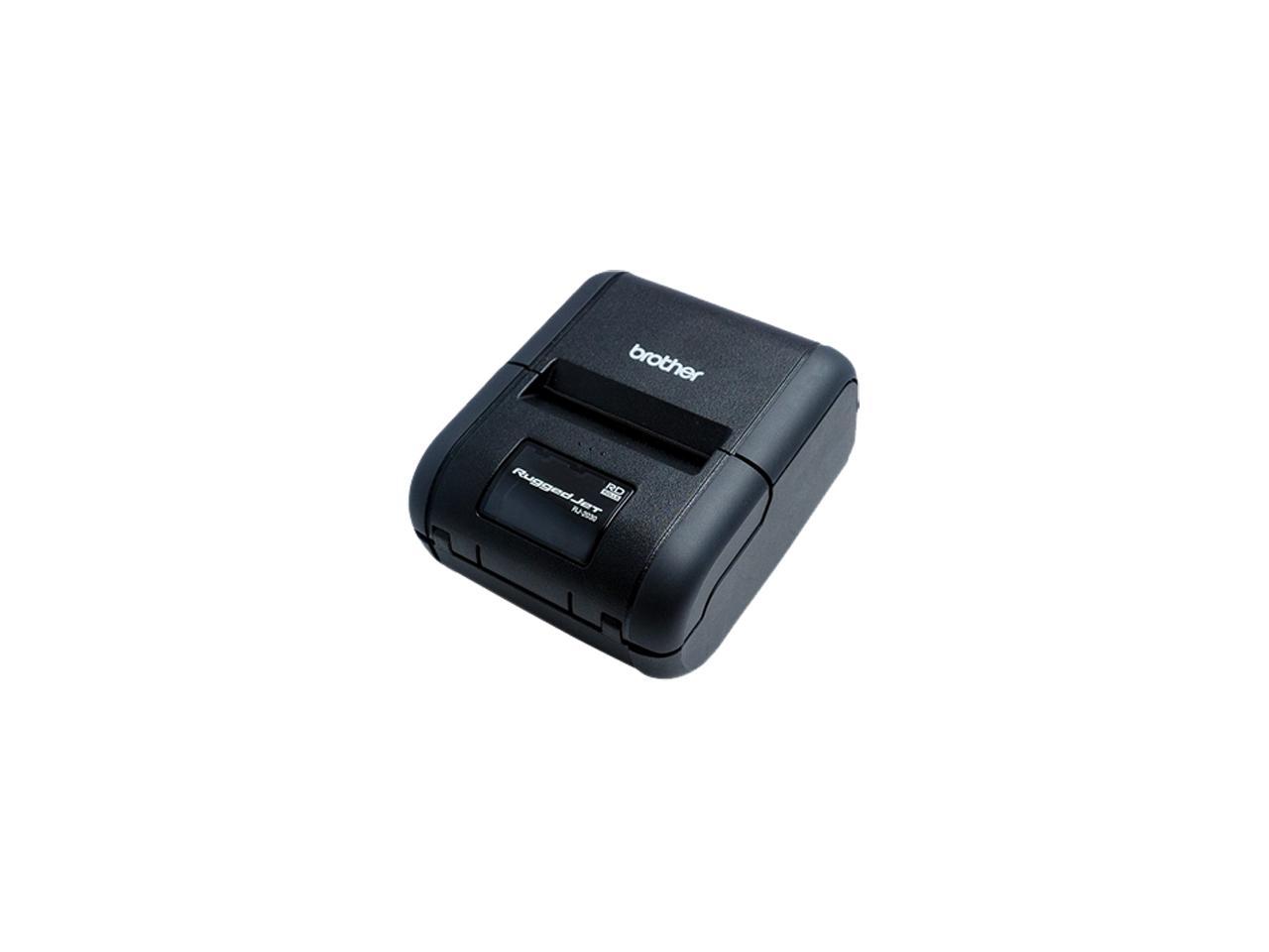 Brother RuggedJet RJ-2050 1" Mobile Direct Thermal Receipt / Label Printer, 203 dpi, 32 MB RAM / 32 MB Flash, USB, WiFi, Bluetooth MFi