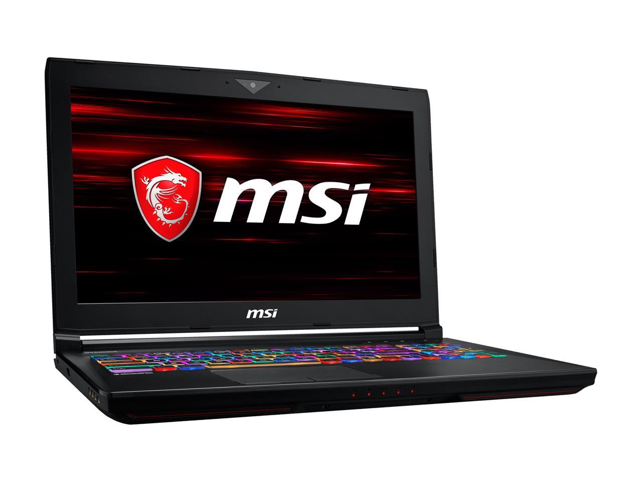 MSI GT63 TITAN-047 15.6" 120 Hz FHD GTX 1070 8 GB VRAM i7-8750H 16 GB Memory 256 GB NVMe SSD 1TB HDD Windows 10 Pro 64-Bit Gaming Laptop
