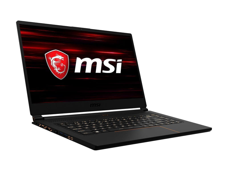 MSI GS Series GS65 Stealth-007 15.6" 144 Hz Intel Core i7 8th Gen 8750H (2.20 GHz) NVIDIA GeForce RTX 2060 16 GB Memory 256 GB NVMe SSD Windows 10 Pro 64-bit Gaming Laptop