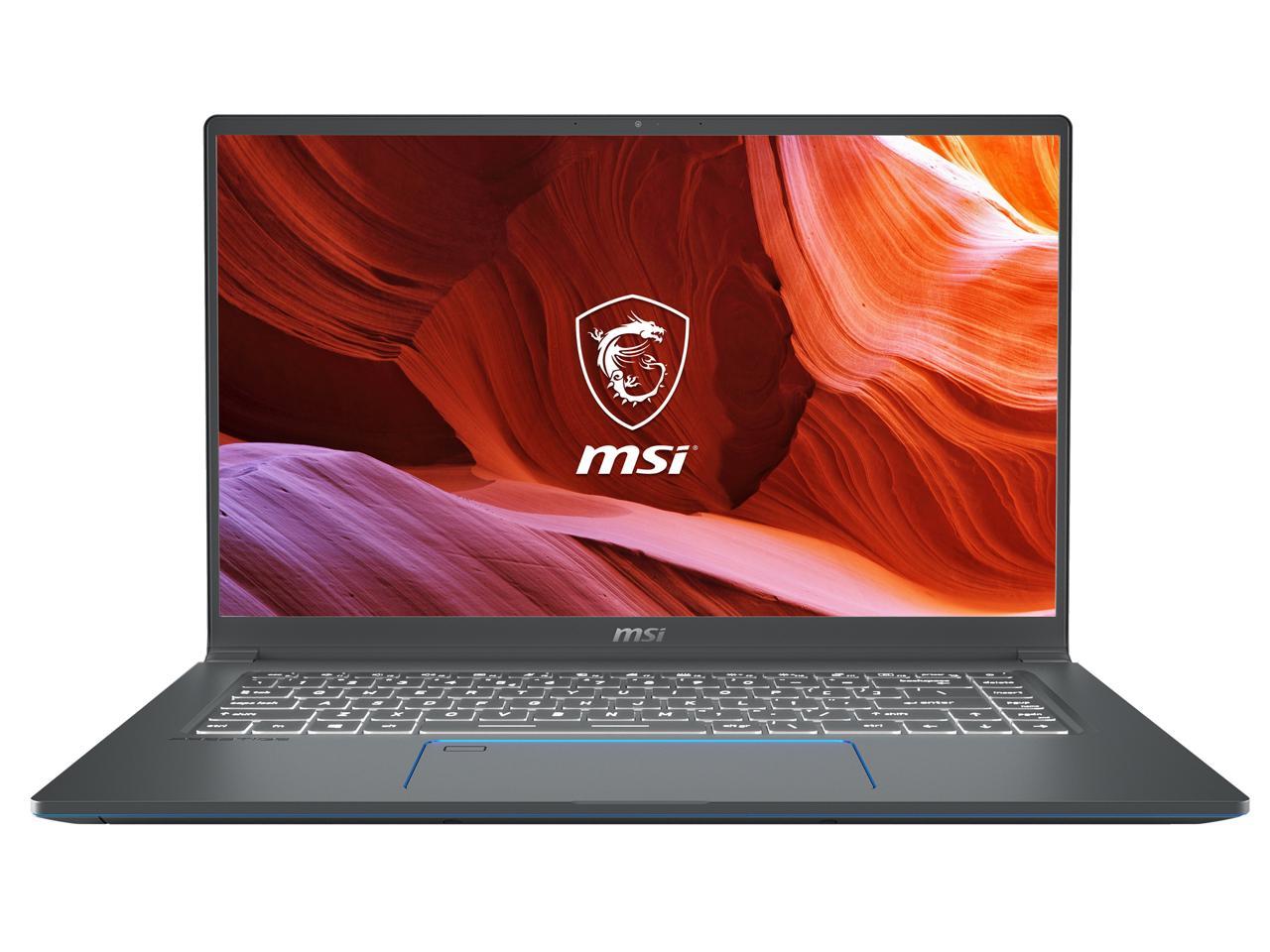 MSI Laptop Prestige 15 A10SC-010 Intel Core i7 10th Gen 10710U (1.10 GHz) 32 GB Memory 1 TB NVMe SSD NVIDIA GeForce GTX 1650 15.6" 4K/UHD Windows 10 Pro 64-bit