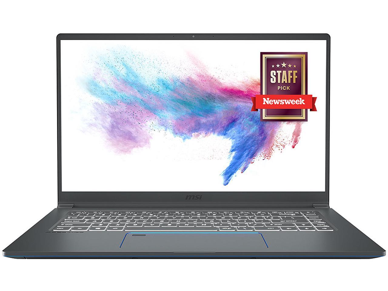MSI Laptop Prestige 15 A10SC-011 Intel Core i7 10th Gen 10710U (1.10 GHz) 16 GB Memory 512 GB NVMe SSD NVIDIA GeForce GTX 1650 15.6" Windows 10 Pro 64-bit