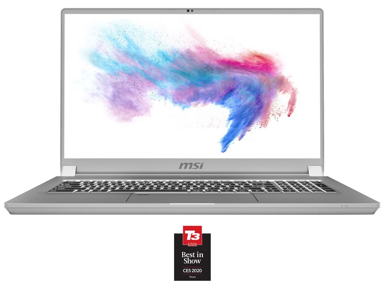 MSI Laptop Creator 17 A10SGS-252 Intel Core i7 10th Gen 10875H (2.30 GHz) 32 GB Memory 2 TB NVMe SSD NVIDIA GeForce RTX 2080 Super Max-Q 17.3" 4K/UHD Mini LED Display Windows 10 Pro 64-bit