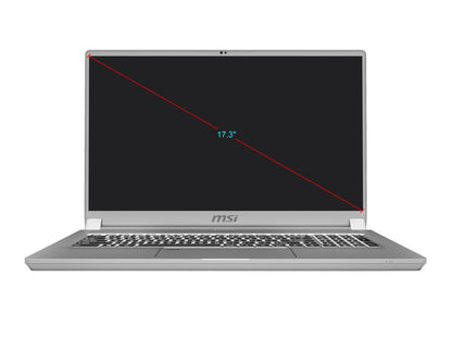 MSI Laptop Creator 17 A10SE-256 Intel Core i7 10th Gen 10875H (2.30 GHz) 16 GB Memory 512 GB NVMe SSD NVIDIA GeForce RTX 2060 17.3" Windows 10 Pro 64-bit