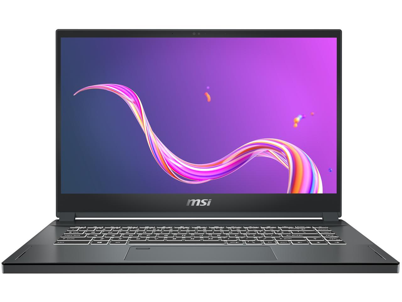 MSI Laptop Creator 15 A10SGS-040 Intel Core i7 10th Gen 10875H (2.30 GHz) 32 GB Memory 2 TB NVMe SSD NVIDIA GeForce RTX 2080 SUPER Max-Q 15.6" 4K/UHD Windows 10 Pro 64-bit