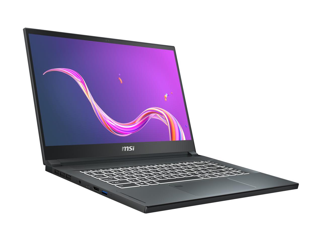 MSI Laptop Creator 15 A10SGS-040 Intel Core i7 10th Gen 10875H (2.30 GHz) 32 GB Memory 2 TB NVMe SSD NVIDIA GeForce RTX 2080 SUPER Max-Q 15.6" 4K/UHD Windows 10 Pro 64-bit