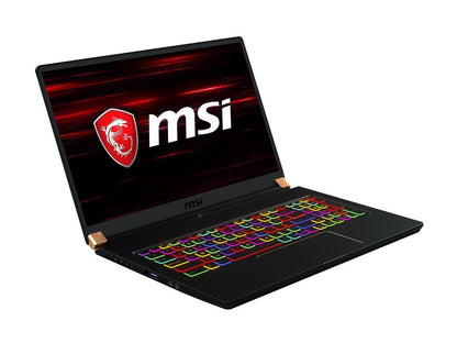 MSI GS Series GS75 Stealth 10SE-620 17.3" 240 Hz IPS Intel Core i7 10th Gen 10875H (2.30 GHz) NVIDIA GeForce RTX 2060 16 GB Memory 512 GB NVMe SSD Windows 10 Pro 64-bit Gaming Laptop