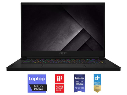 MSI GS Series GS66 Stealth 10SGS-441 15.6" 300 Hz Intel Core i7 10th Gen 10875H (2.30 GHz) NVIDIA GeForce RTX 2080 SUPER Max-Q 32 GB Memory 512 GB NVMe SSD Windows 10 Pro 64-bit Gaming Laptop