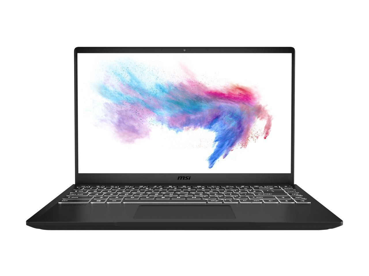 MSI Laptop Modern 14 B10RASW-078 Intel Core i7 10th Gen 10510U (1.80 GHz) 8 GB Memory 512 GB SSD NVIDIA GeForce MX330 14.0" Windows 10 Home 64-bit