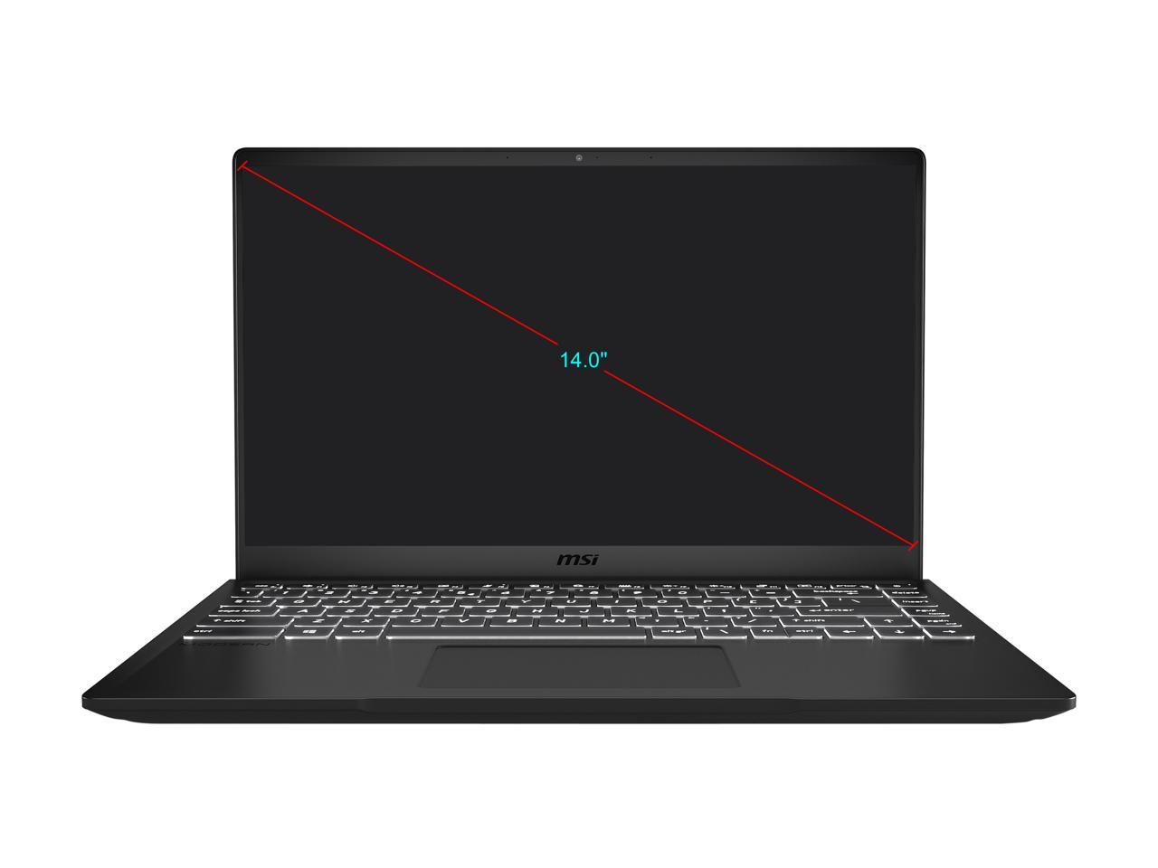 MSI Laptop Modern 14 B10RASW-078 Intel Core i7 10th Gen 10510U (1.80 GHz) 8 GB Memory 512 GB SSD NVIDIA GeForce MX330 14.0" Windows 10 Home 64-bit