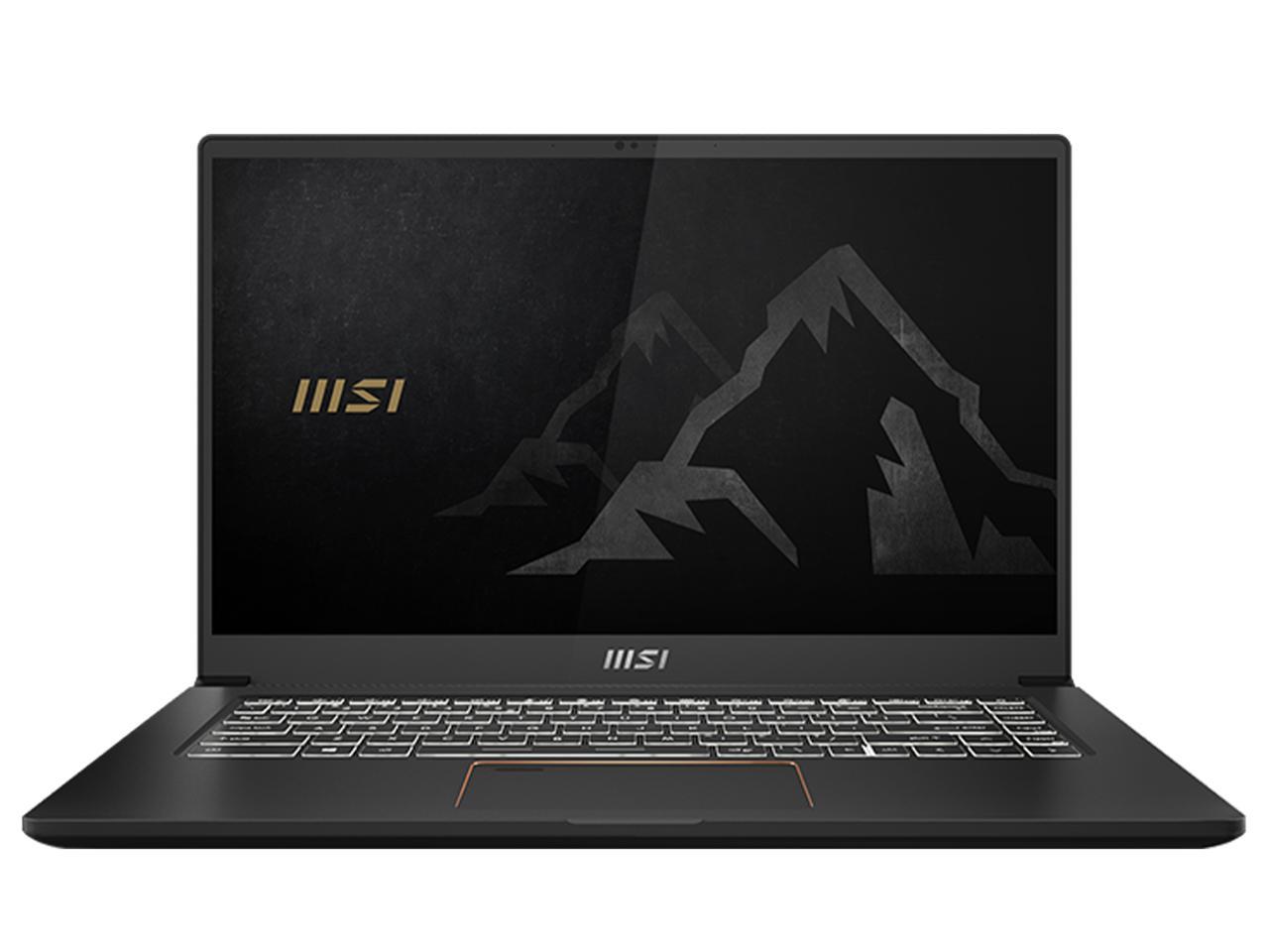 MSI Laptop Summit E15 A11SCST-206 Intel Core i7 11th Gen 1185G7 (3.00 GHz) 32 GB Memory 1 TB NVMe SSD NVIDIA GeForce GTX 1650 Ti Max-Q 15.6" Touchscreen Windows 10 Pro 64-bit