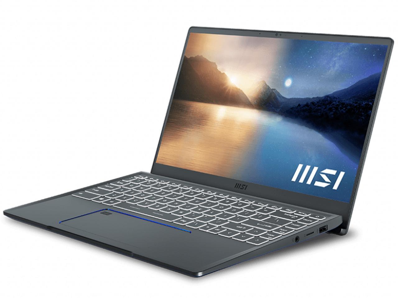 MSI Laptop Prestige 14 EVO A11M-221 Intel Core i5 11th Gen 1135G7 (2.40 GHz) 16 GB LPDDR4X Memory 512 GB NVMe SSD Intel Iris Xe Graphics 14.0" Windows 10 Home 64-bit