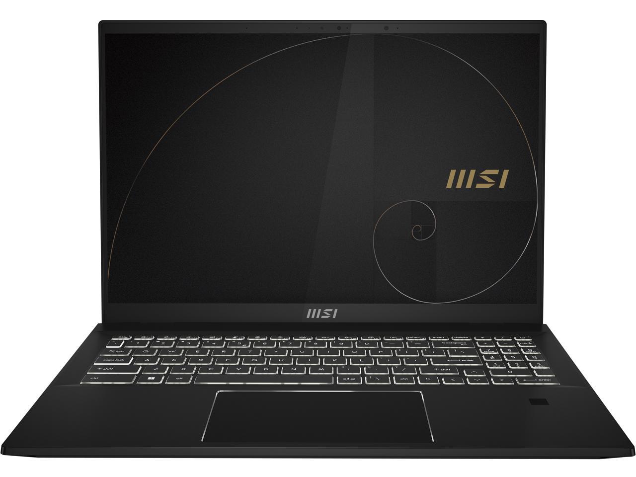 MSI Intel Core i7 12th Gen 1260P (2.10GHz) 16GB Memory 1 TB NVMe SSD NVIDIA GeForce RTX 3050 Ti Laptop GPU 16" Touchscreen 2560 x 1600 Convertible 2-in-1 Laptop Windows 11 Pro 64-bit Summit E16Flip A12UDT-007