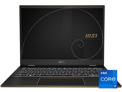 MSI Summit E13FlipEvo Intel Core i7 12th Gen 1260P (2.10GHz) 32GB Memory 1 TB NVMe SSD Intel Iris Xe Graphics 13.4" Touchscreen 1920 x 1200 Convertible 2-in-1 Laptop Windows 11 Pro 64-bit A12MT-013