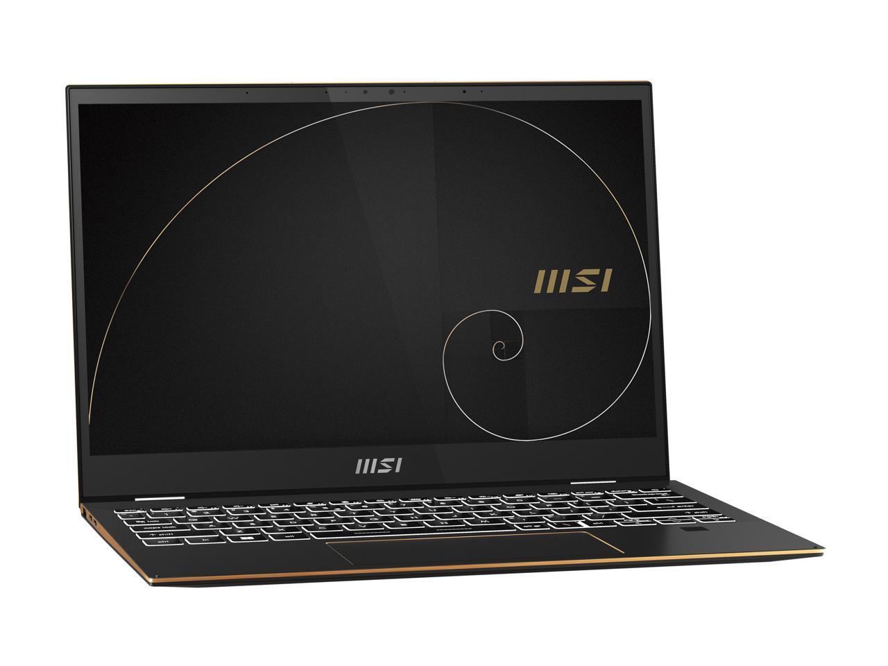 MSI Summit E13FlipEvo Intel Core i7 12th Gen 1260P (2.10GHz) 32GB Memory 1 TB NVMe SSD Intel Iris Xe Graphics 13.4" Touchscreen 1920 x 1200 Convertible 2-in-1 Laptop Windows 11 Pro 64-bit A12MT-013