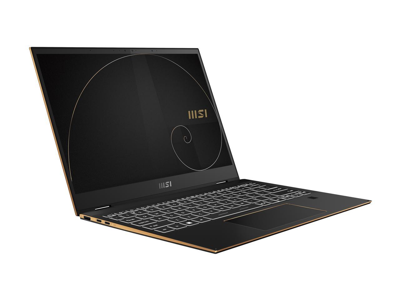 MSI Summit E13FlipEvo Intel Core i7 12th Gen 1260P (2.10GHz) 32GB Memory 1 TB NVMe SSD Intel Iris Xe Graphics 13.4" Touchscreen 1920 x 1200 Convertible 2-in-1 Laptop Windows 11 Pro 64-bit A12MT-013