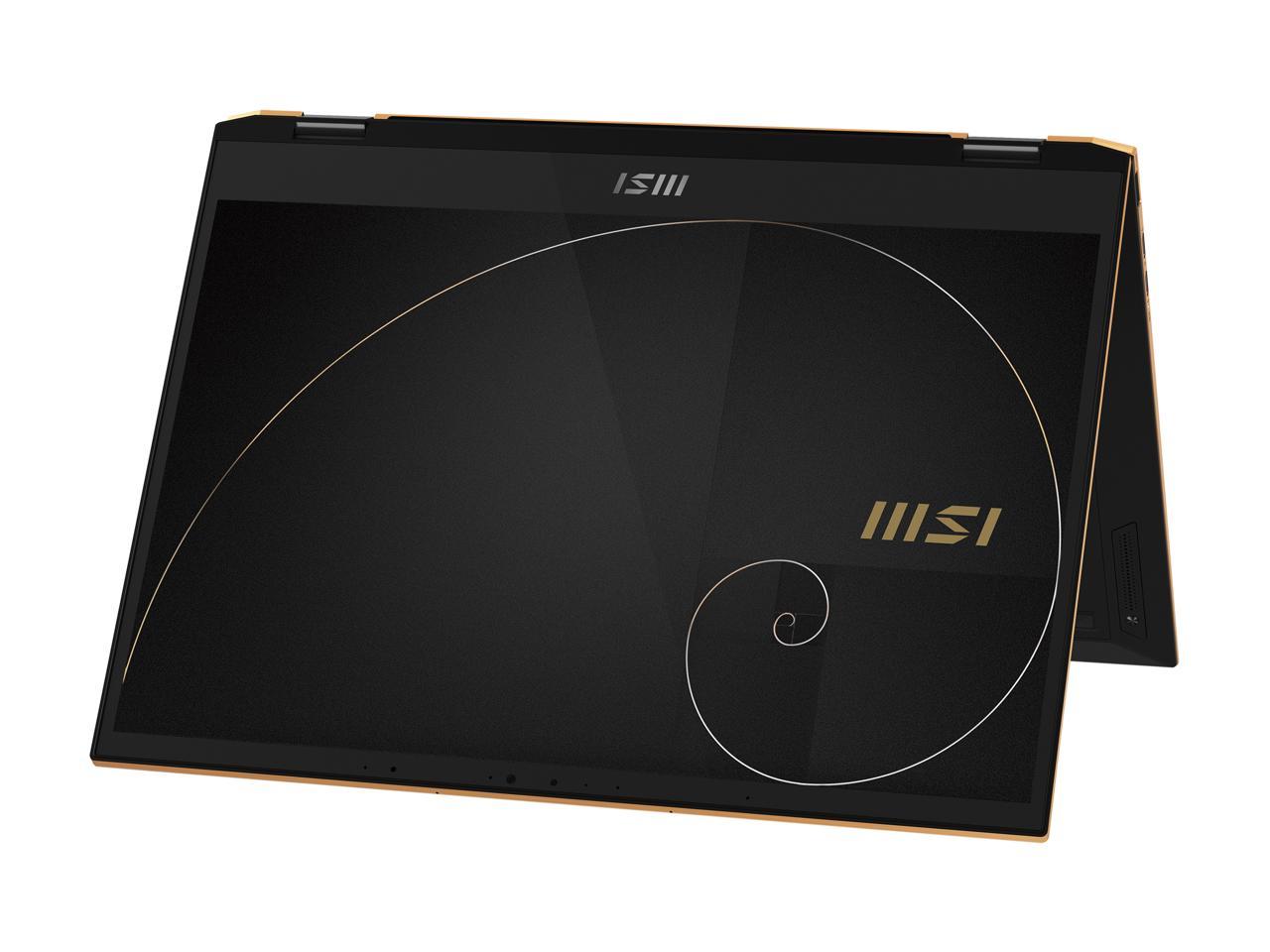 MSI Summit E13FlipEvo Intel Core i7 12th Gen 1260P (2.10GHz) 32GB Memory 1 TB NVMe SSD Intel Iris Xe Graphics 13.4" Touchscreen 1920 x 1200 Convertible 2-in-1 Laptop Windows 11 Pro 64-bit A12MT-013