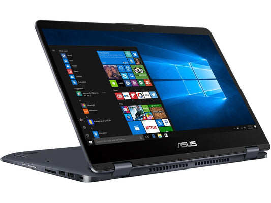 ASUS VivoBook Flip 14 TP410UA-DB51T Includes ASUS Pen, 14" with Fingerprint Reader 2-in-1 FHD Touchscreen Laptop, Intel Core i5-7200U 2.5 GHz (Turbo to 3.1 GHz) Processor, 6 GB DDR4, 1 TB 5400 RPM HDD