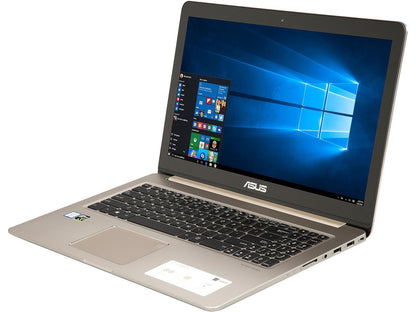 ASUS VivoBook Pro N580VD-DS76T 15.6" 4K/UHD 60 Hz Intel Core i7 7th Gen 7700HQ (2.80 GHz) NVIDIA GeForce GTX 1050 16 GB Memory 256 GB SSD 1 TB HDD Windows 10 Home 64-bit Gaming Laptop