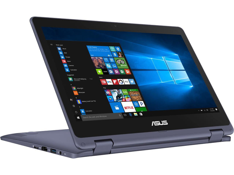 ASUS Vivobook Flip J202NA-DS01T Intel Celeron N3350 (1.1 GHz) 4 GB Memory 64 GB eMMC SSD Intel HD Graphics 500 11.6" Touchscreen 1366 x 768 2-in-1 Laptop Windows 10 S