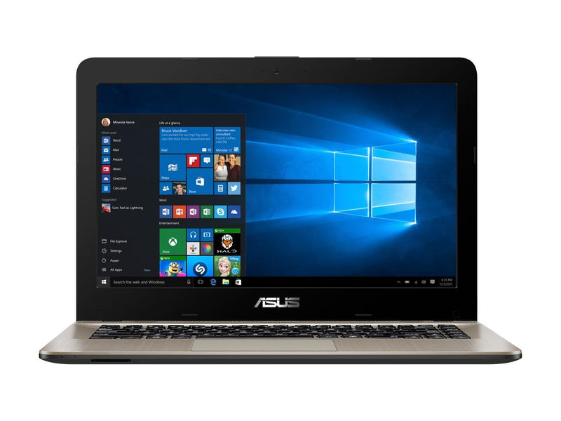 ASUS VivoBook F441 Light and Powerful Laptop, AMD A9-9420 Dual Core Processor (Boost up to 3.60 GHz) with Radeon R5 Graphics, 8 GB DDR4 RAM, 1 TB HDD, 14" FHD Display, Windows 10, F441BA-ES91