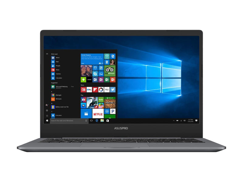 ASUSPRO P5440UF-XB74 Thin and Light Business Laptop, 14" Wideview FHD Display, 8th Gen Intel Core i7-8550U 1.8 GHz Processor, 512 GB SSD, 16 GB RAM, NVIDIA GeForce MX130, Windows 10 Pro, Fingerprint