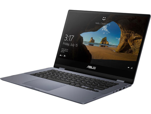 ASUS VivoBook Flip TP412UA-DB71T Intel Core i7 8th Gen 8550U (1.80 GHz) 8 GB Memory 256 GB SSD Intel UHD Graphics 620 14" Touchscreen 1920 x 1080 Convertible 2-in-1 Laptop Windows 10 Home 64-Bit