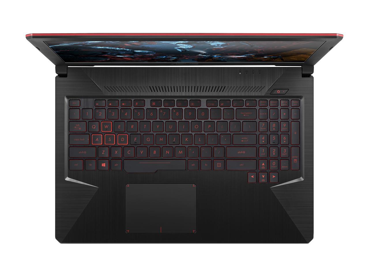 ASUS TUF Gaming Laptop (FX504) 15.6" Full HD, Intel Core i7-8750H (up to 3.9 GHz), 120 Hz 3 ms FHD Display, GTX 1060 6 GB, 16 GB DDR4, 256 GB PCIe SSD + 1 TB HDD, Gigabit WiFi, FX504GM-ES74