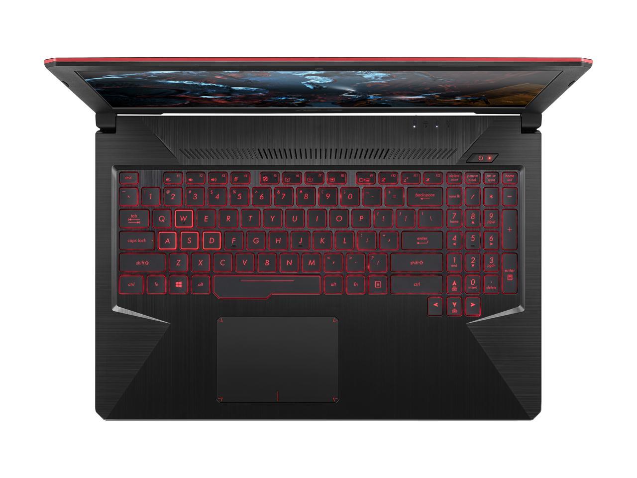 ASUS TUF Gaming Laptop (FX504) 15.6" Full HD, Intel Core i7-8750H (up to 3.9 GHz), 120 Hz 3 ms FHD Display, GTX 1060 6 GB, 16 GB DDR4, 256 GB PCIe SSD + 1 TB HDD, Gigabit WiFi, FX504GM-ES74