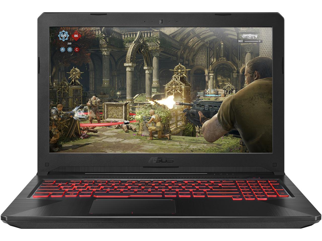 ASUS TUF Gaming Laptop (FX504) 15.6" Full HD, Intel Core i7-8750H (up to 3.9 GHz), 120 Hz 3 ms FHD Display, GTX 1060 6 GB, 16 GB DDR4, 256 GB PCIe SSD + 1 TB HDD, Gigabit WiFi, FX504GM-ES74