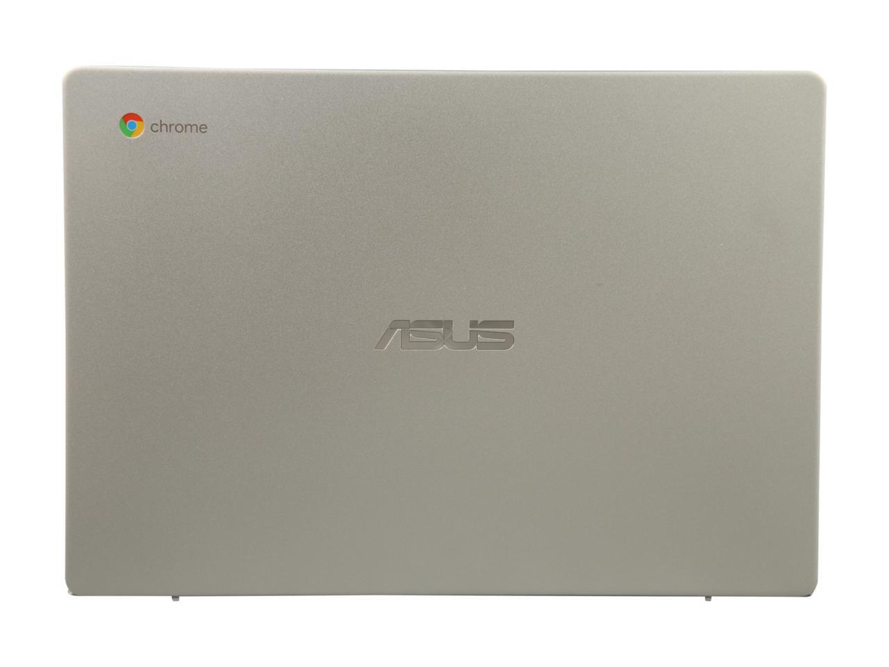 ASUS Chromebook C423NA-DH02 14.0" HD NanoEdge Display with 180 Degree Hinge Intel Dual Core Celeron Processor, 4 GB RAM, 32 GB eMMC Storage, Silver Color