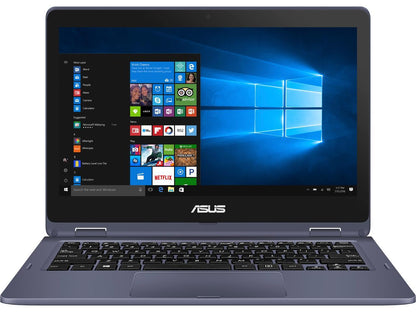 ASUS VivoBook Flip Thin and Lightweight 2-in-1 HD 11.6" HD Touchscreen Laptop, Intel Dual-Core Celeron N3350 Processor, 4 GB DDR3, 64 GB eMMC Storage, Windows 10 in S mode, Office 365 - J202NA-DH01T