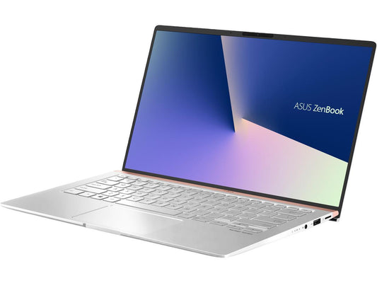 ASUS ZenBook 14 Ultra-Slim Laptop 14" Full HD NanoEdge Bezel, Intel Core i5-8265U (Whiskey Lake), 8 GB RAM, 256 GB PCIe SSD, Backlit KB, NumberPad, Windows 10 Pro - UX433FA-XH54, Icicle Silver