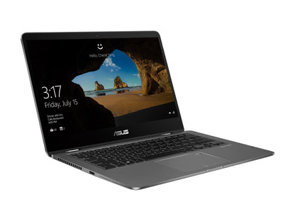 ASUS ZenBook Flip UX461FA-DH51T Intel Core i5 8th Gen 8265U (1.60 GHz) 8 GB LPDDR3 Memory 256 GB SSD Intel UHD Graphics 620 14" Touchscreen 1920 x 1080 Convertible 2-in-1 Laptop Windows 10 Home 64-bit