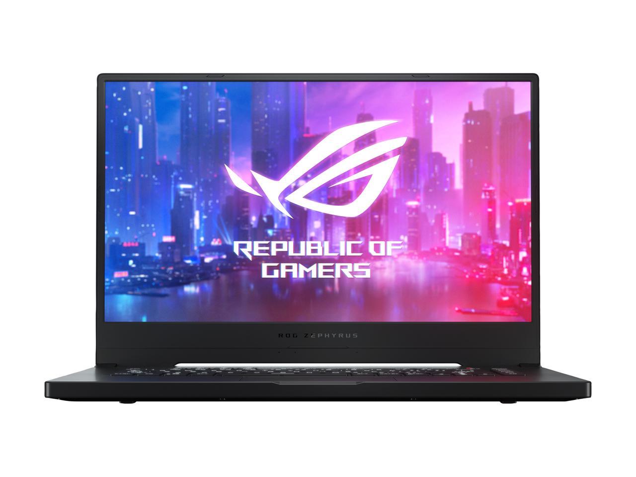 ASUS ROG Zephyrus G GA502DU-PB73 15.6" 60 Hz IPS AMD Ryzen 7 3000 Series 3750H (2.30 GHz) NVIDIA GeForce GTX 1660 Ti 8 GB Memory 512 GB SSD Windows 10 Home 64-bit Gaming Laptop