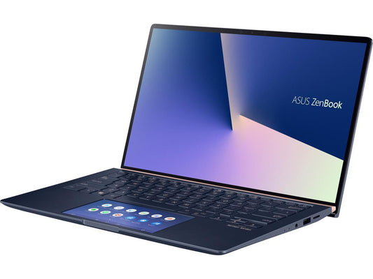 ASUS Laptop ZenBook UX434FLC-XH77 Intel Core i7 10th Gen 10510U (1.80 GHz) 16 GB LPDDR3 Memory 512 GB SSD NVIDIA GeForce MX250 14.0" Windows 10 Pro 64-bit