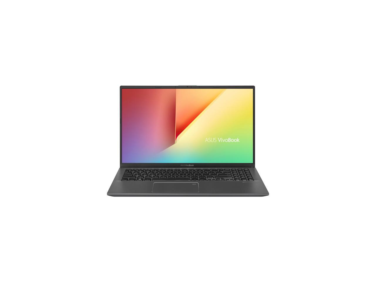 ASUS VivoBook 15 Thin and Light Laptop, 15.6" Full HD, AMD Quad Core R7-3700U CPU, 8 GB DDR4 RAM, 512 GB SSD, AMD Radeon Vega 10 Graphics, Windows 10 Home, F512DA-NH77, Slate Gray