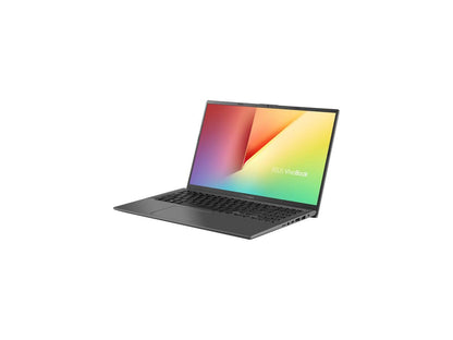 ASUS VivoBook 15 Thin and Light Laptop, 15.6" Full HD, AMD Quad Core R7-3700U CPU, 8 GB DDR4 RAM, 512 GB SSD, AMD Radeon Vega 10 Graphics, Windows 10 Home, F512DA-NH77, Slate Gray