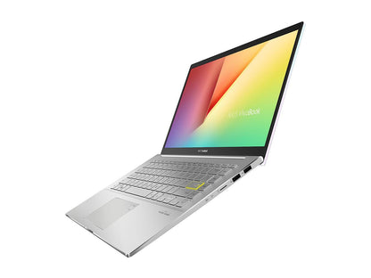 ASUS VivoBook S14 S433 Thin and Light 14" FHD, Intel Core i5-10210U CPU, 8 GB DDR4 RAM, 512 GB PCIe SSD, Windows 10 Home, S433FA-DS51-WH, Dreamy White